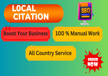 I will create 100 USA high quality local citations to boost your local SEO