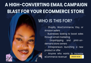 I Will Send a High-Converting Email Campaign Blast for Your eCommerce Store