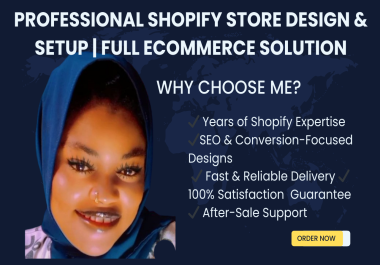 expert Shopify Store Design & Setup Full Ecommerce Solution