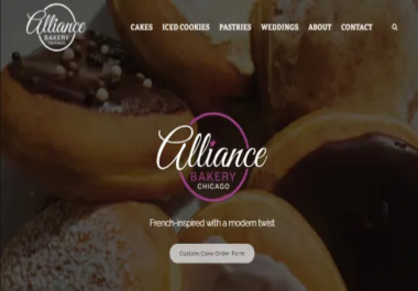 I will design restaurant catering website,  food and bakery website