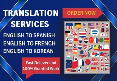 I will translate English to Spanish,  French and Bengali