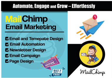 I Will Create Exceptional Email Templates to Boost Your Sales with Mailchimp Email Campaigns.