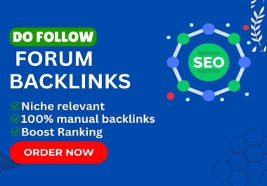 I will provide 60 unique forum posting backlinks to High DA 30 to 70 Plus