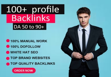 Create 100 High DA Profile Backlink manually