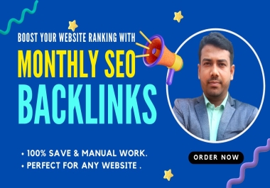 300 Permanent Diverse Monthly SEO Backlinks for Google Top Ranking