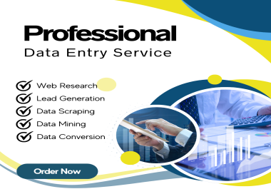 Expert Data Entry Services with Precise Web Research and Efficient Data Processing.