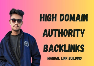 50 High Domain Authority DA 70-99 SEO Backlinks