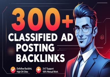 300 classified ad posting dofollow seo backlinks for targeted clients