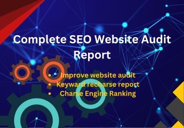 complete SEO website audit report and competitor website analysis