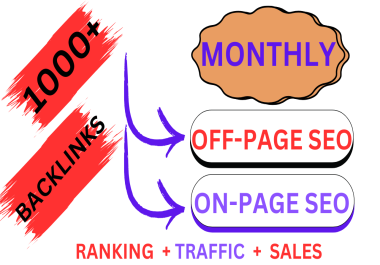 Complete Monthly SEO Service for Your Website With High Quality Manual Backlinks