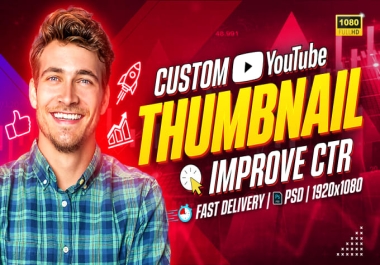 I will create an eye-catching and highly engaging YouTube thumbnail for you.