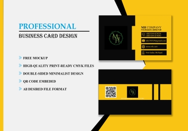 I will create a professional,  business card design