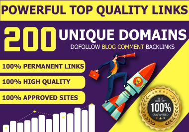 I will build 200 SEO blog comment backlinks to rank your website