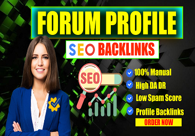 120 high DA forum profile dofollow backlinks