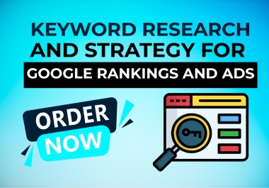 I will provide high-quality keyword research for Google