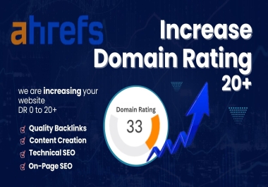 Increase Domain Rating DR on Ahrefs