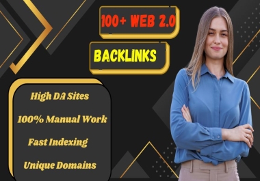 40+ powerful Web 2.0 Backlinks High DA Sites,  100 Manual Work,  Fast Indexing,  Unique Domains.