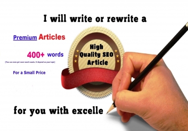 Content Writer I will write QUALITY Article 500 - 800 Words Fresh and Original Article