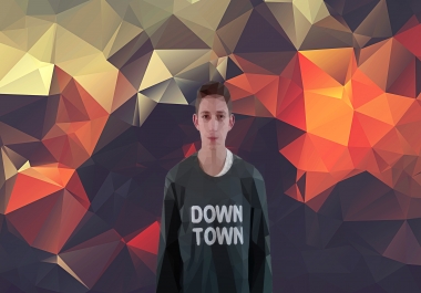 polygonal portrait from your photo