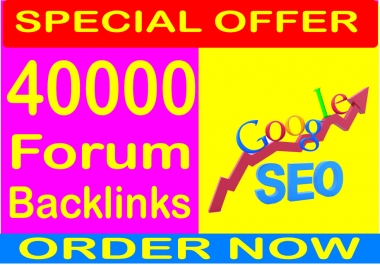40,000 GSA SER Forum Backlinks for your Link or website SEO to increase your ranking in search results